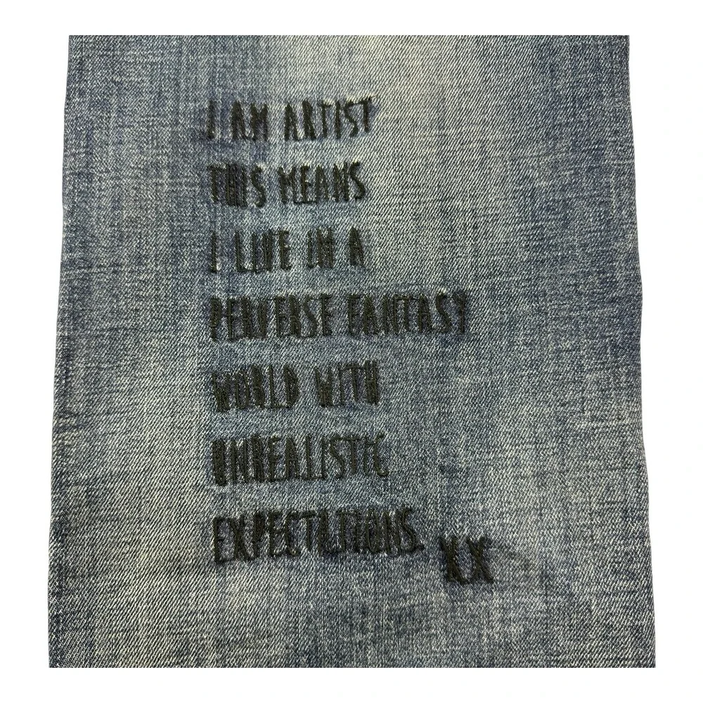 Cult of Individuality Rocker Slim Rare Patch Edition Jeans Blue Men's Size 44x33
